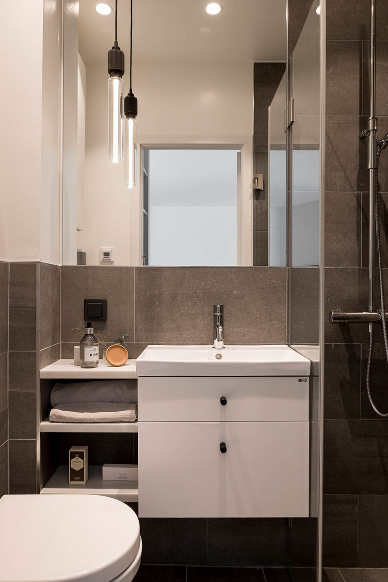 斯德哥尔摩 49 平米黑白木元素公寓-26