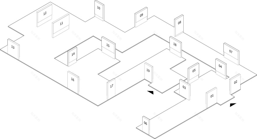 「变相·王国建艺术展」展览设计丨中国北京丨燕尾设计室-23