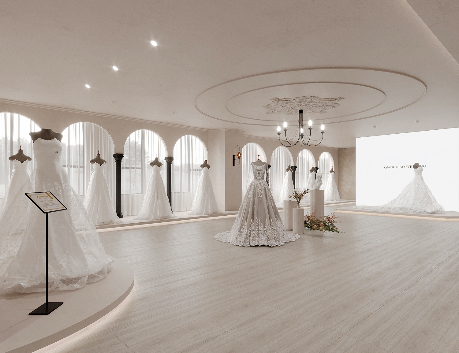 轻奢风格设计的礼服馆-5