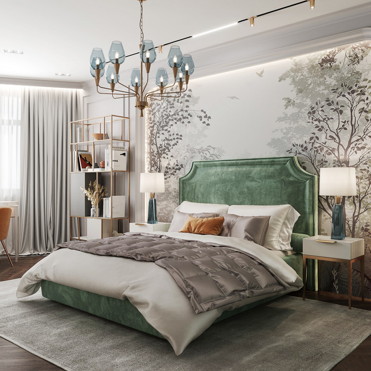 160平 现代混搭风格-15