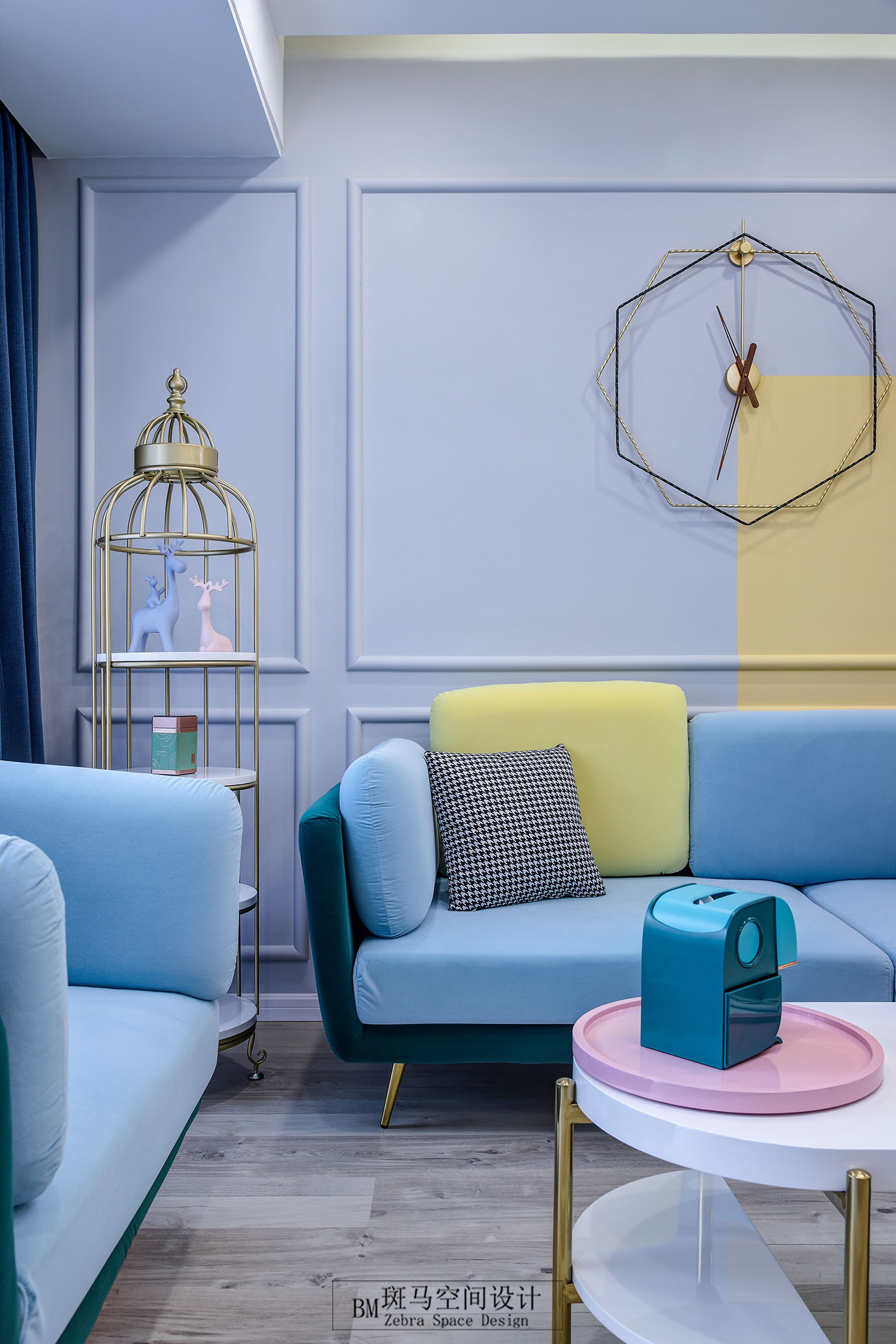 马卡龙色的浪漫空间 | 深圳庐峰翠苑 120 平方少女心设计-21