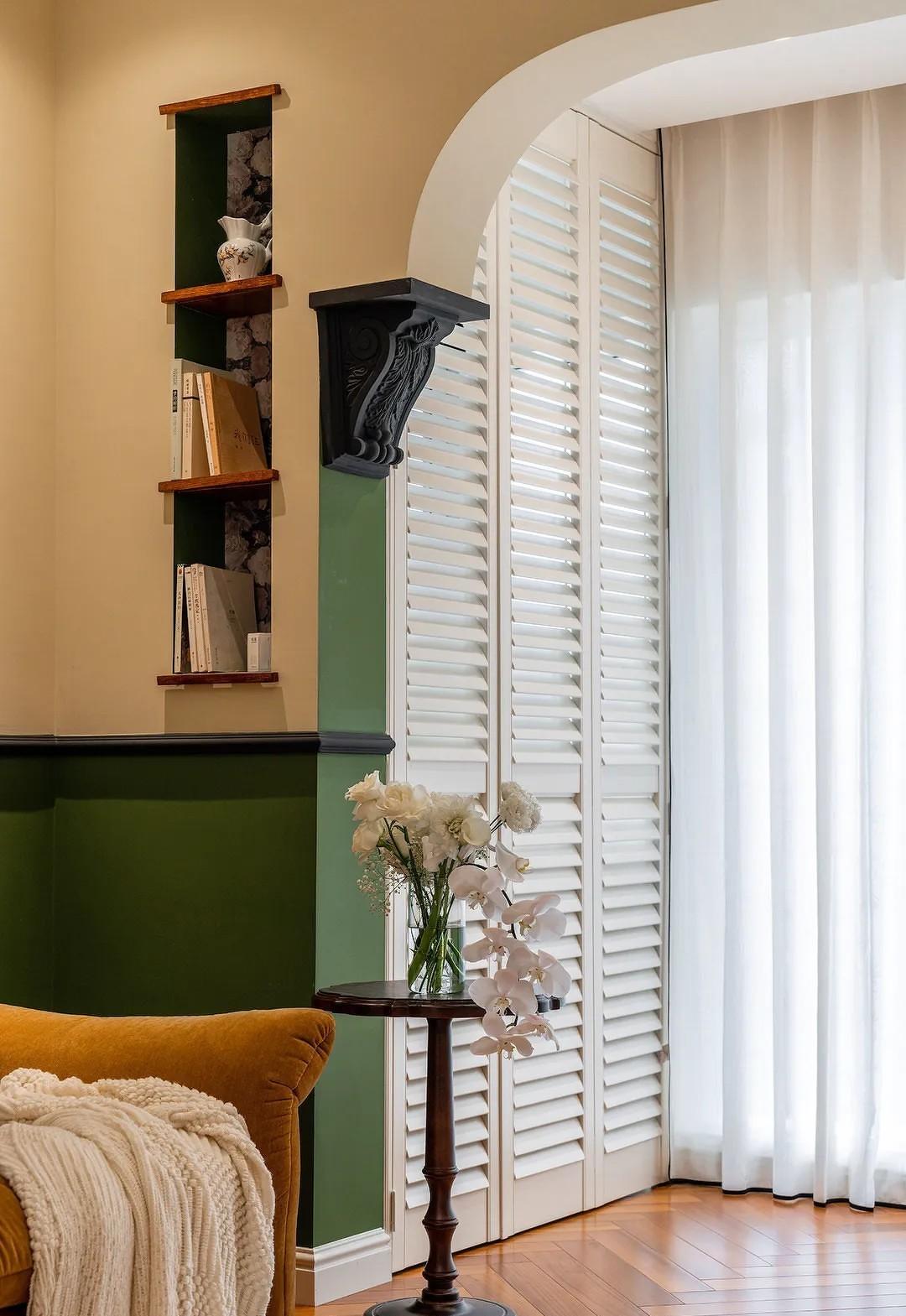 南洋复古，客餐厨一体+隐形晾晒，整洁翻倍-28