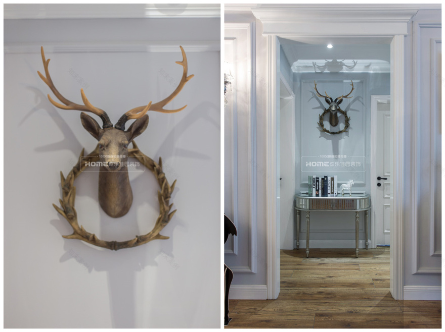 成都 130 平简美风家居,浪漫麋鹿元素满屋-38