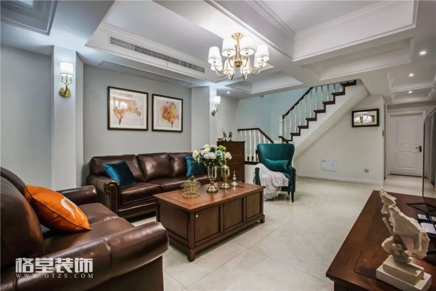 中梁首府美式复式小楼 | 温馨奢华,细节尽显美式风情-26