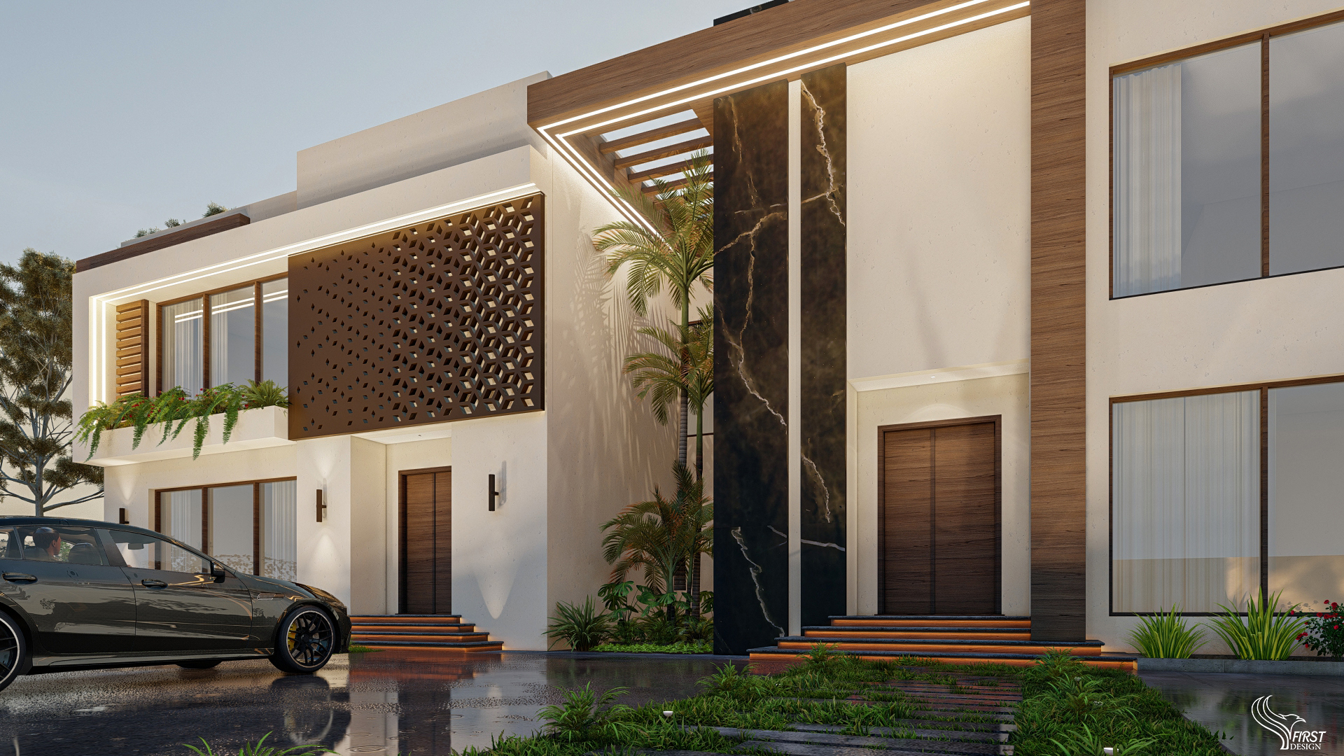 沙特阿拉伯的现代别墅设计丨Vision Design and Construction-9
