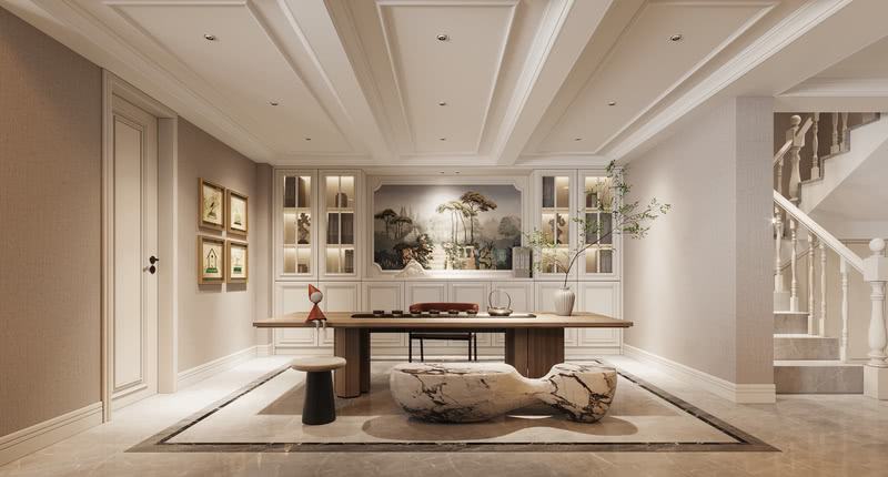 新田欧式别墅 | 洛可可风演绎时尚高雅空间-6