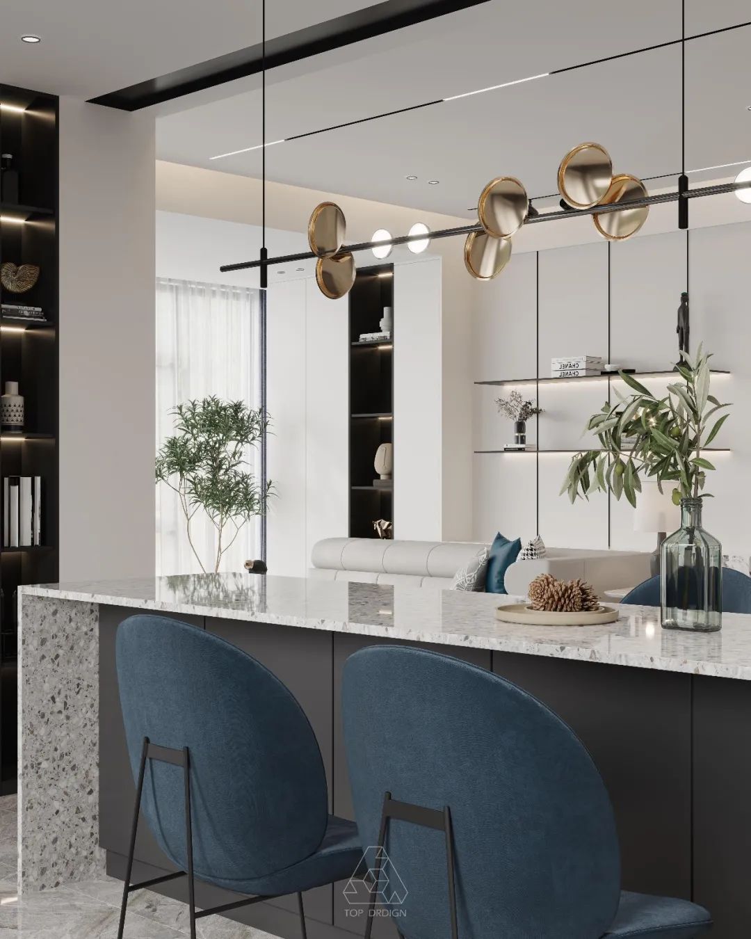 【TOP国际设计】平昌华府 | 美式的留白设计-15