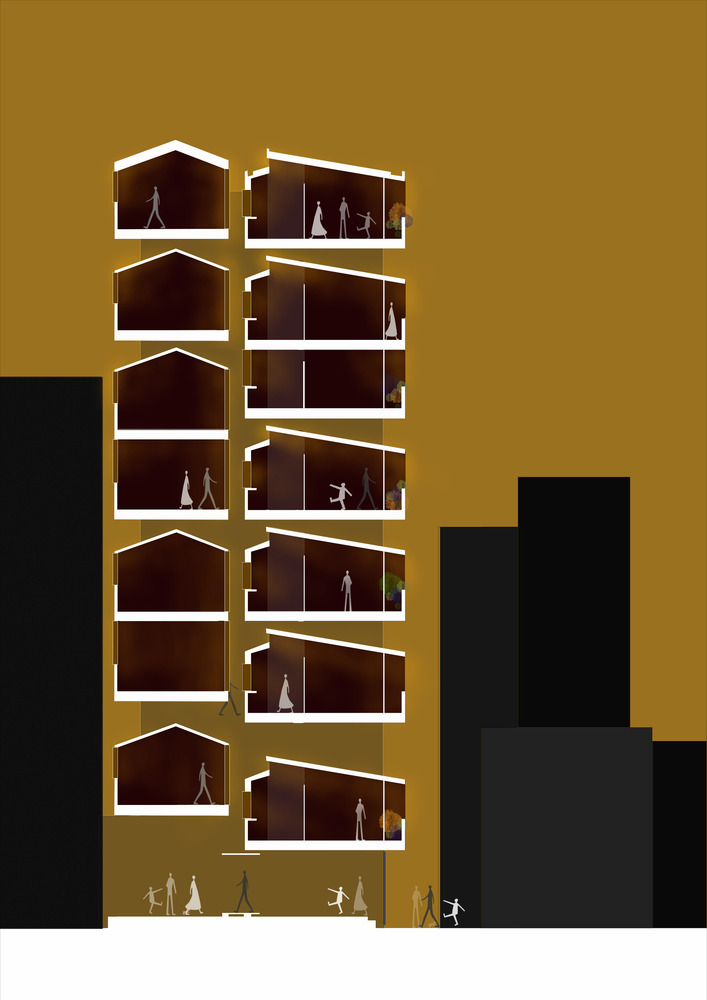 越南迷你酒店“Concon House”悬浮空间设计丨越南河内-10