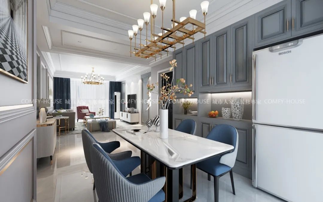 140㎡美式轻奢,邂逅理想生活-13
