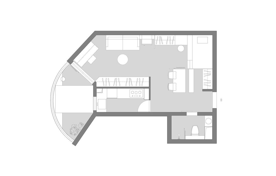40㎡老破小三代人居住空间改造丨中国北京-5