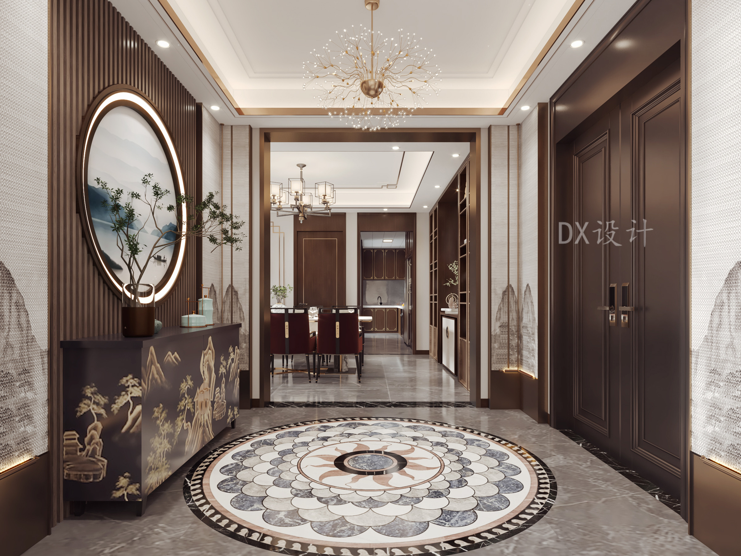 新中式客餐厅设计-6