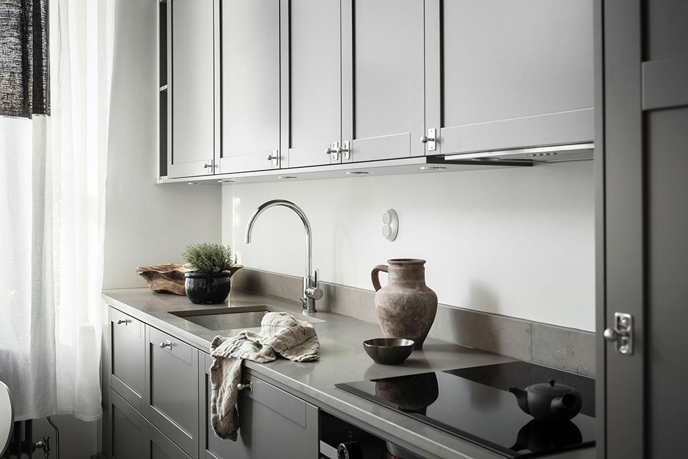 哥德堡带独立入口和露台的时尚公寓-17