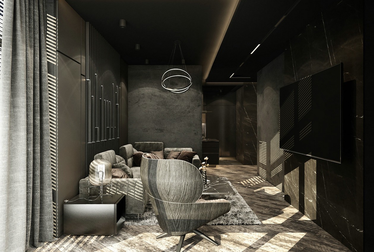 黑色炫酷家居风，猛男的最爱-2