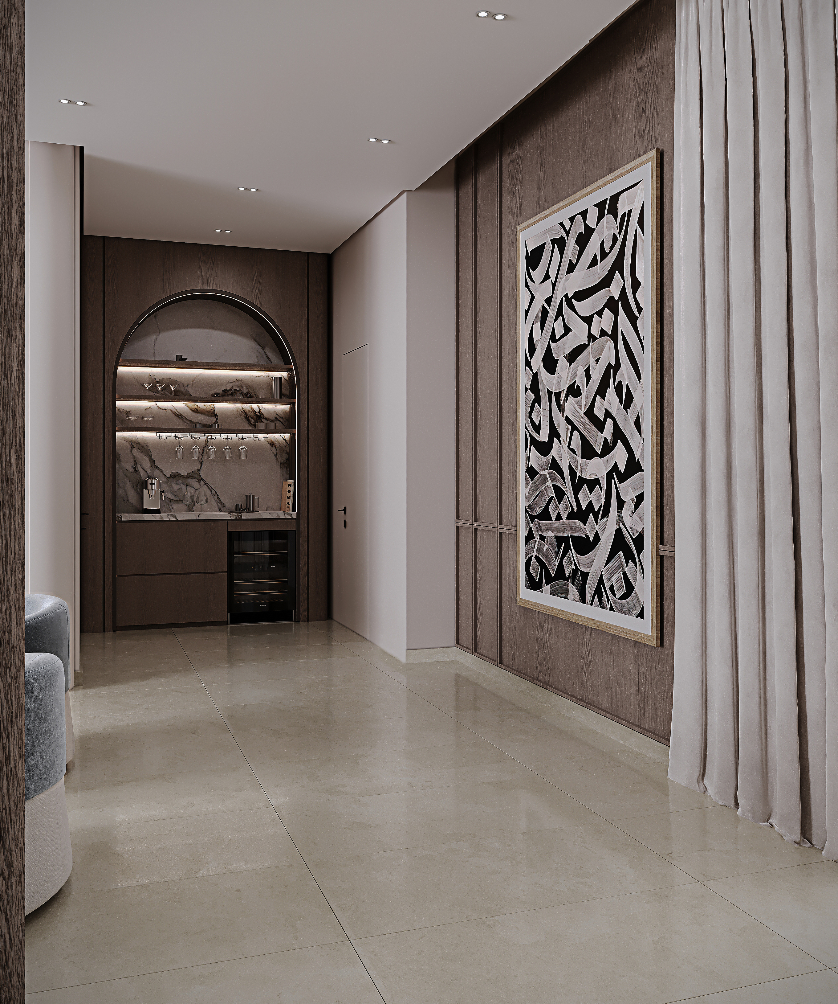 A Douple height living area设计丨沙特阿拉伯-8