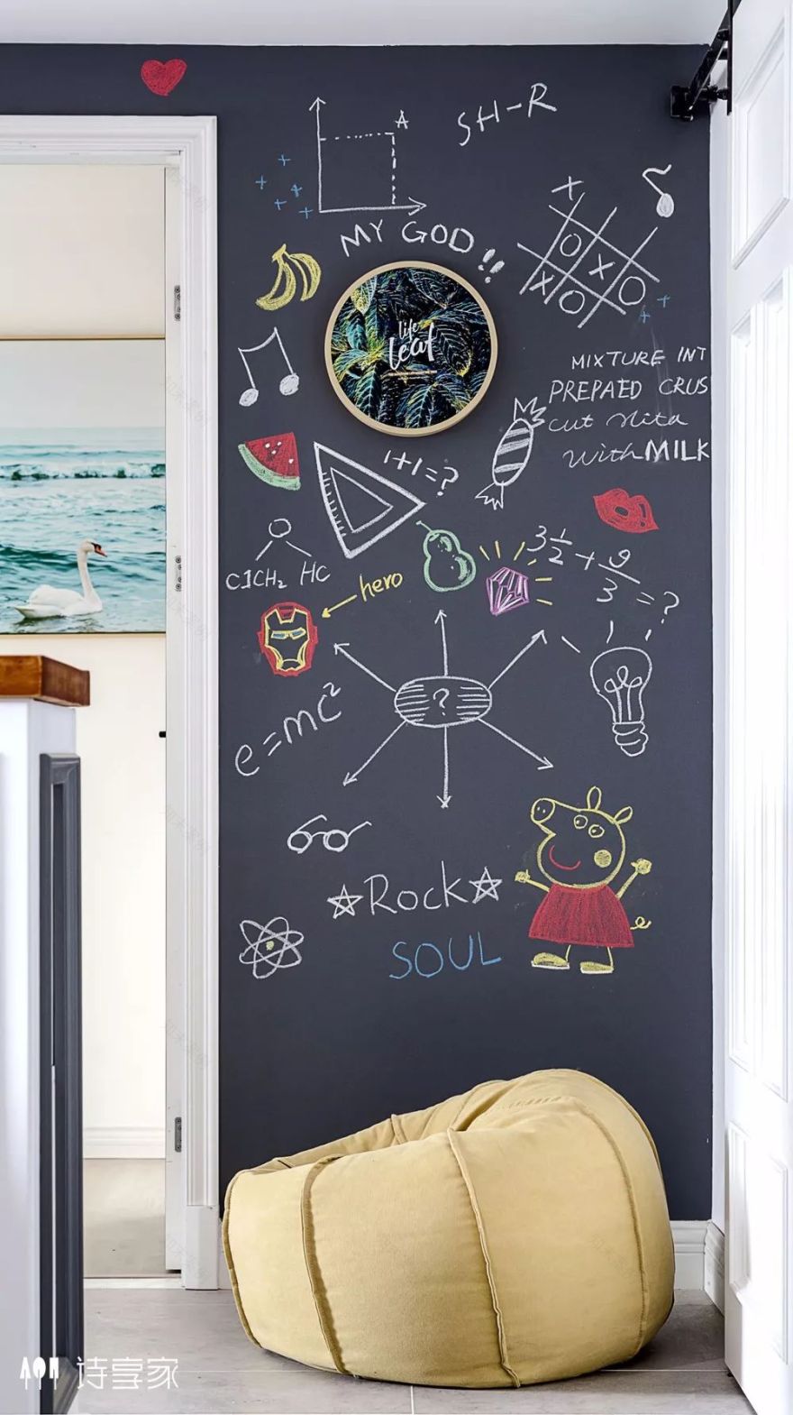 诗享家打造 133㎡北欧风美式线条清新家-56