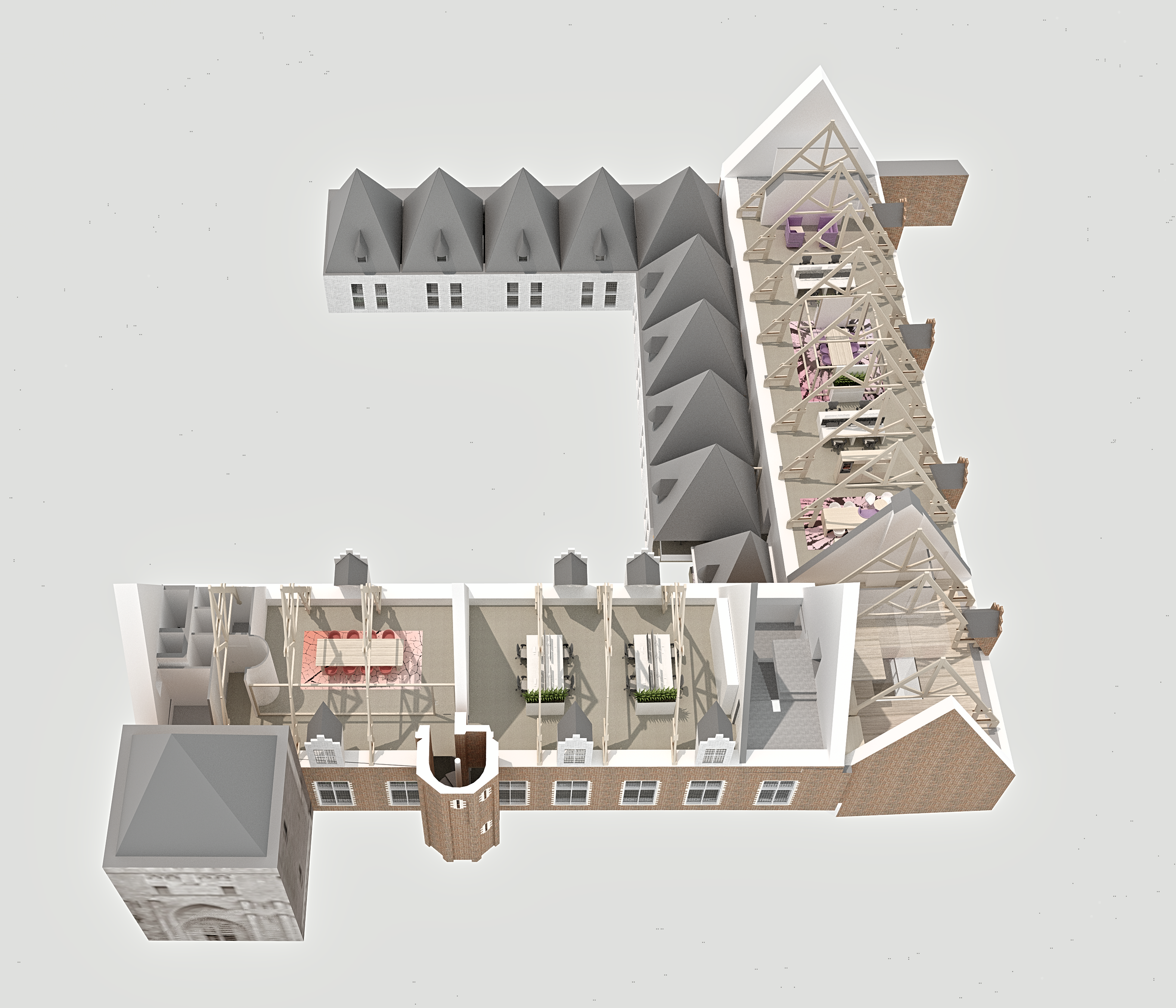 荷兰历史建筑中的现代创新办公环境——M+R 室内建筑事务所-30