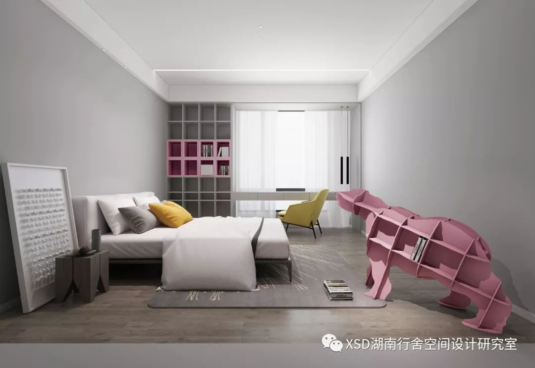 极简高级黑,打造梅溪湖一线湖景大平层-39