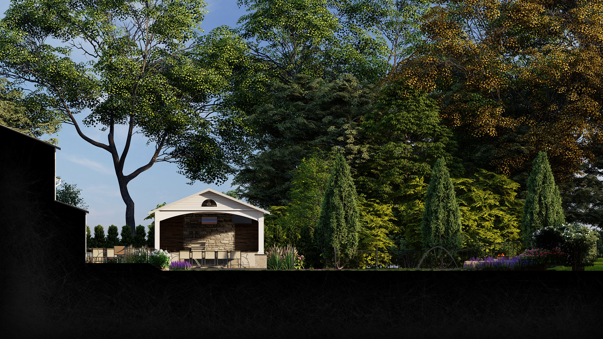 Pine Residence Landscape Visualization - Update-13