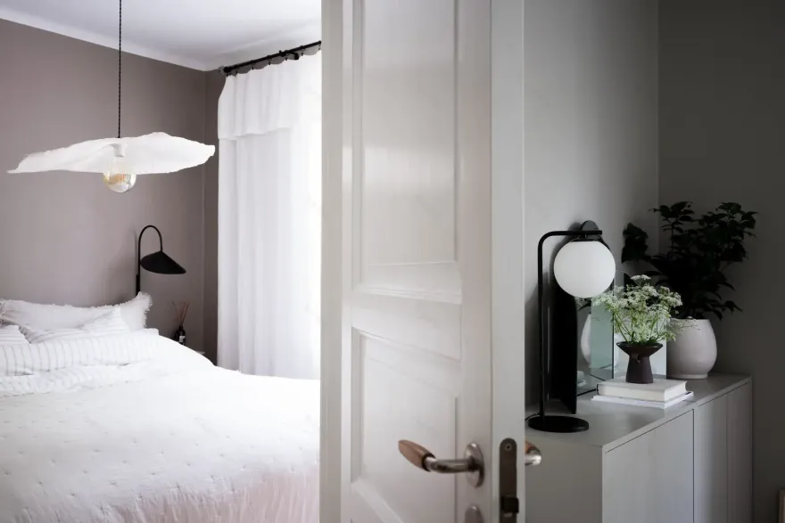 瑞典 50m2 公寓,宁静优雅的灰色调空间-5