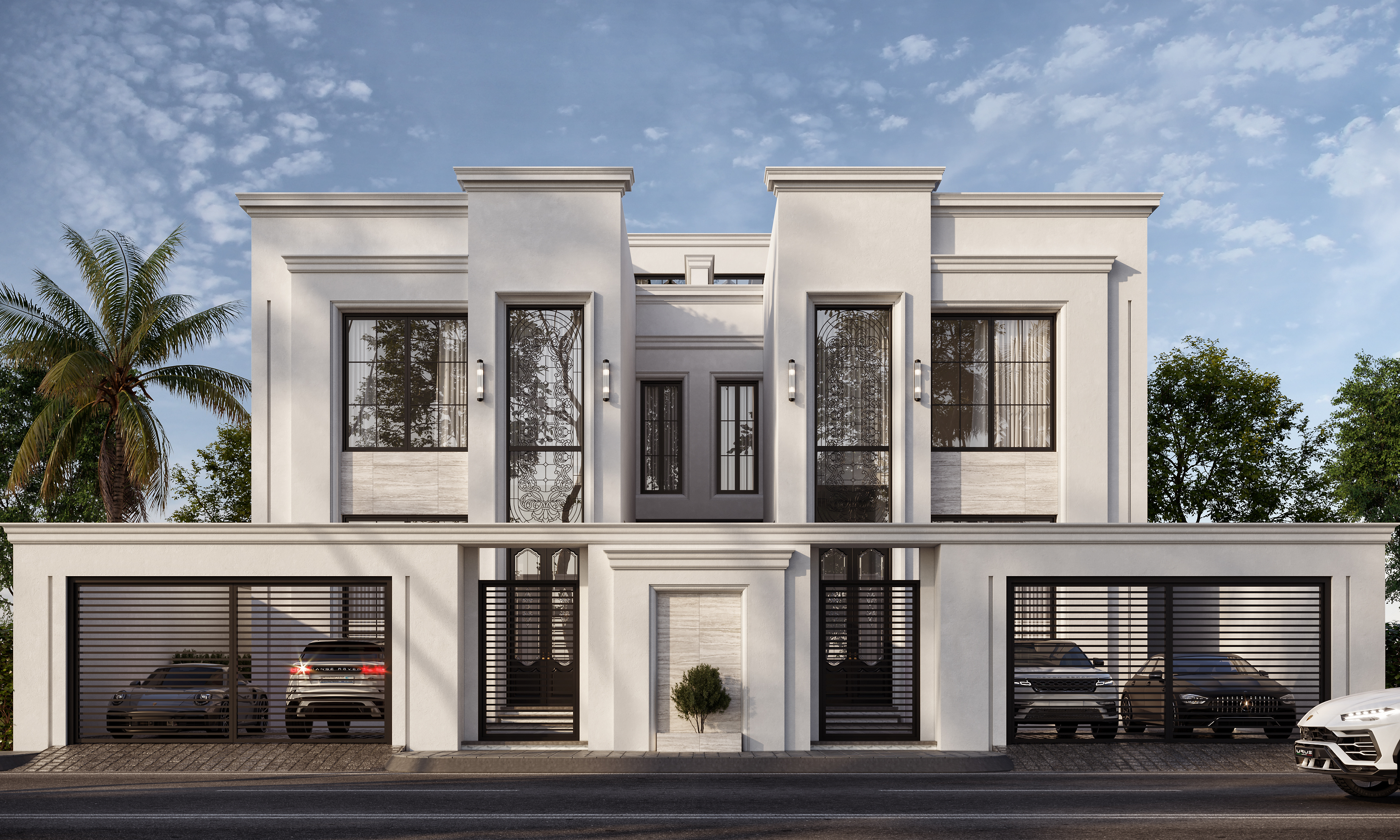 Neo Classic Twin House in KSA-2