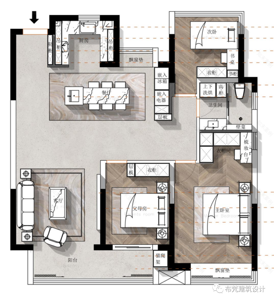 天元府现代极简住宅丨布梵设计事务所-16