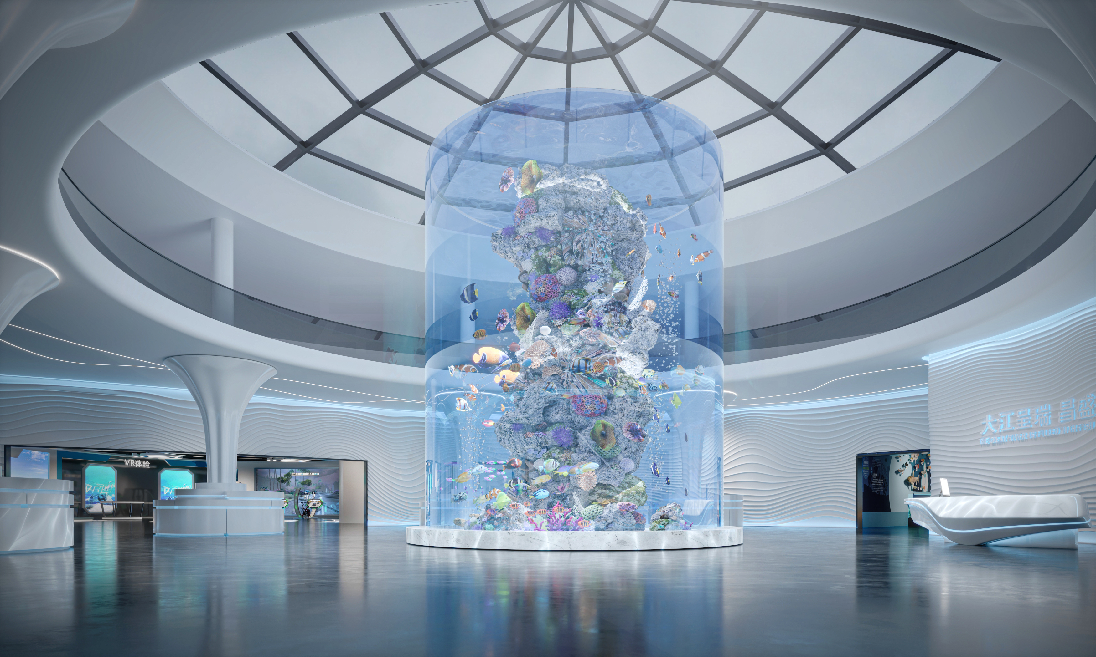 从远古图腾到现代艺术，展厅的表现视觉盛宴-0