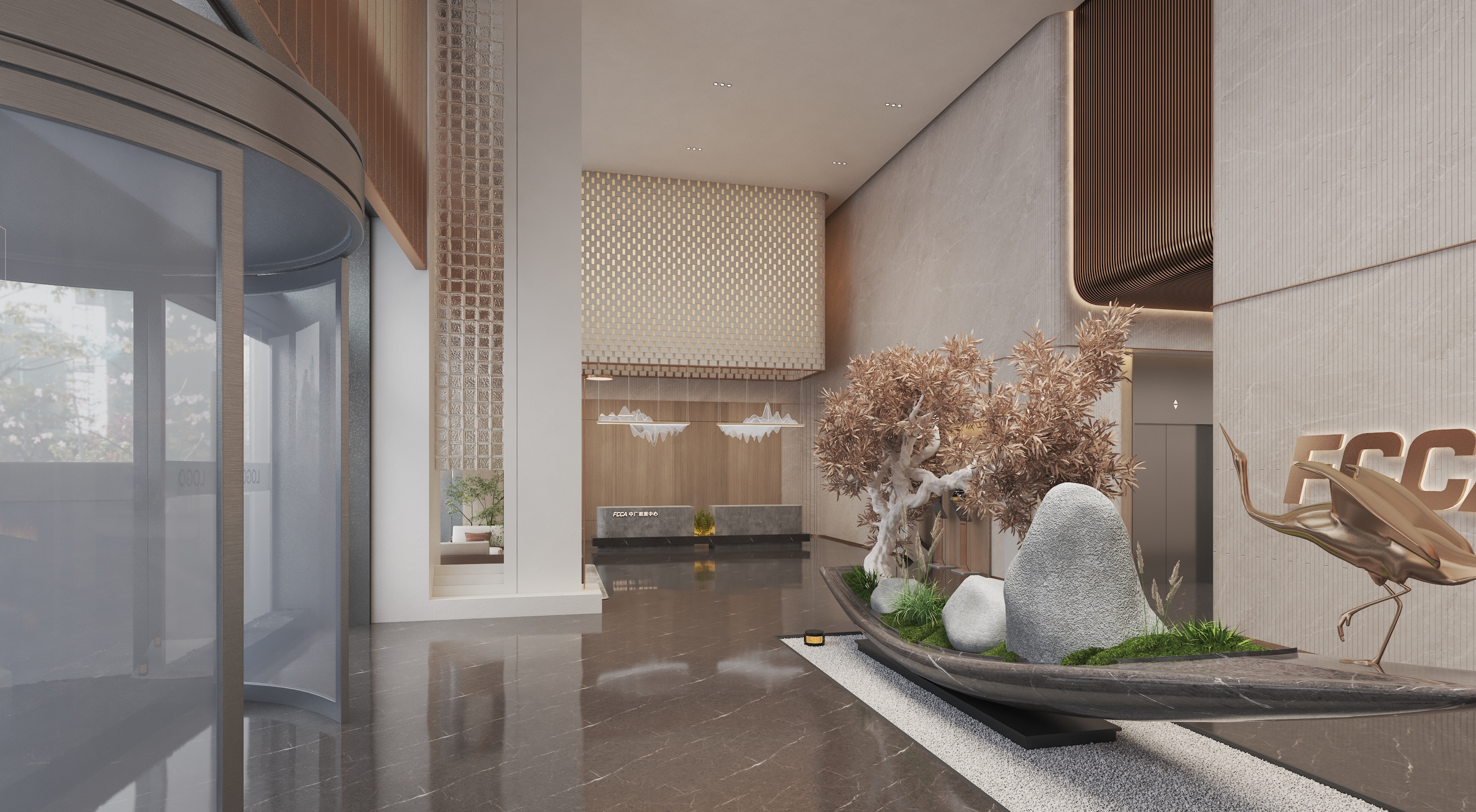 一个写字楼大厅设计-7