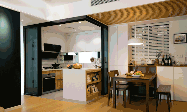 深圳 99㎡小三居,极致收纳+LDK 一体式设计-34