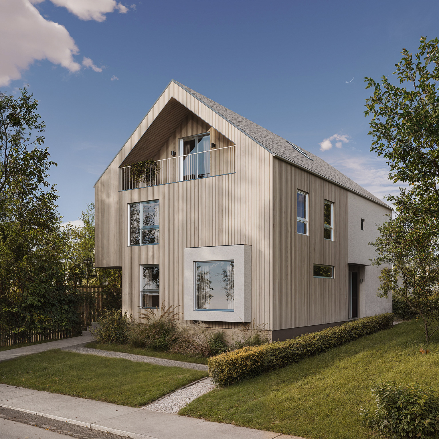 E30 双联式住宅渲染图丨Eight Station-6