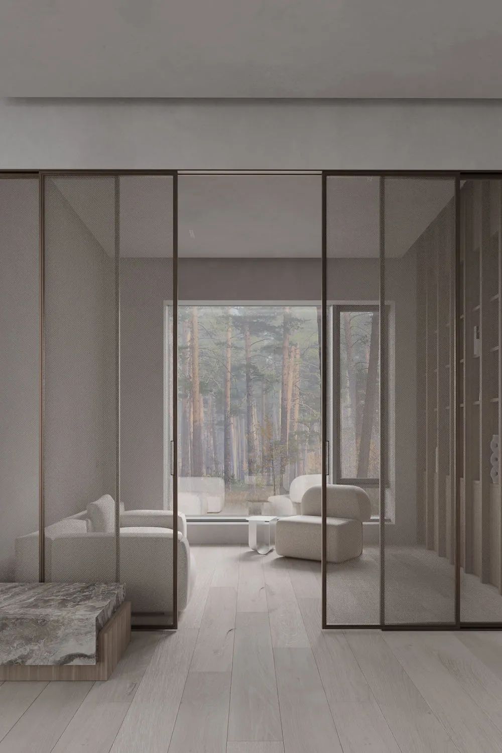 盐系简约,静美!灰白木色打造宁静家居空间丨星艺装饰广州总部-18