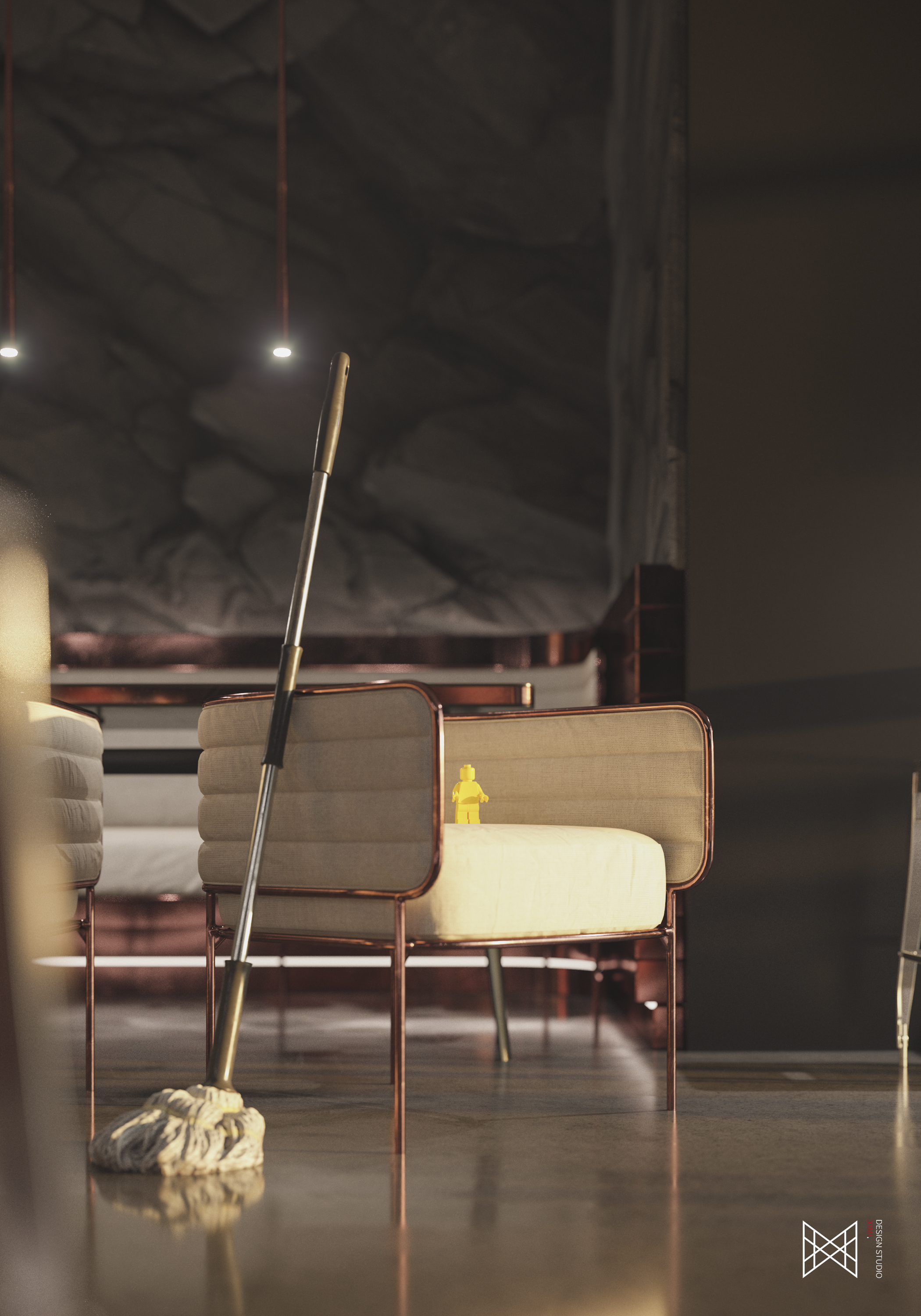 3ds Max 与 Corona 结合打造 2020 年时尚黑白空间设计-7