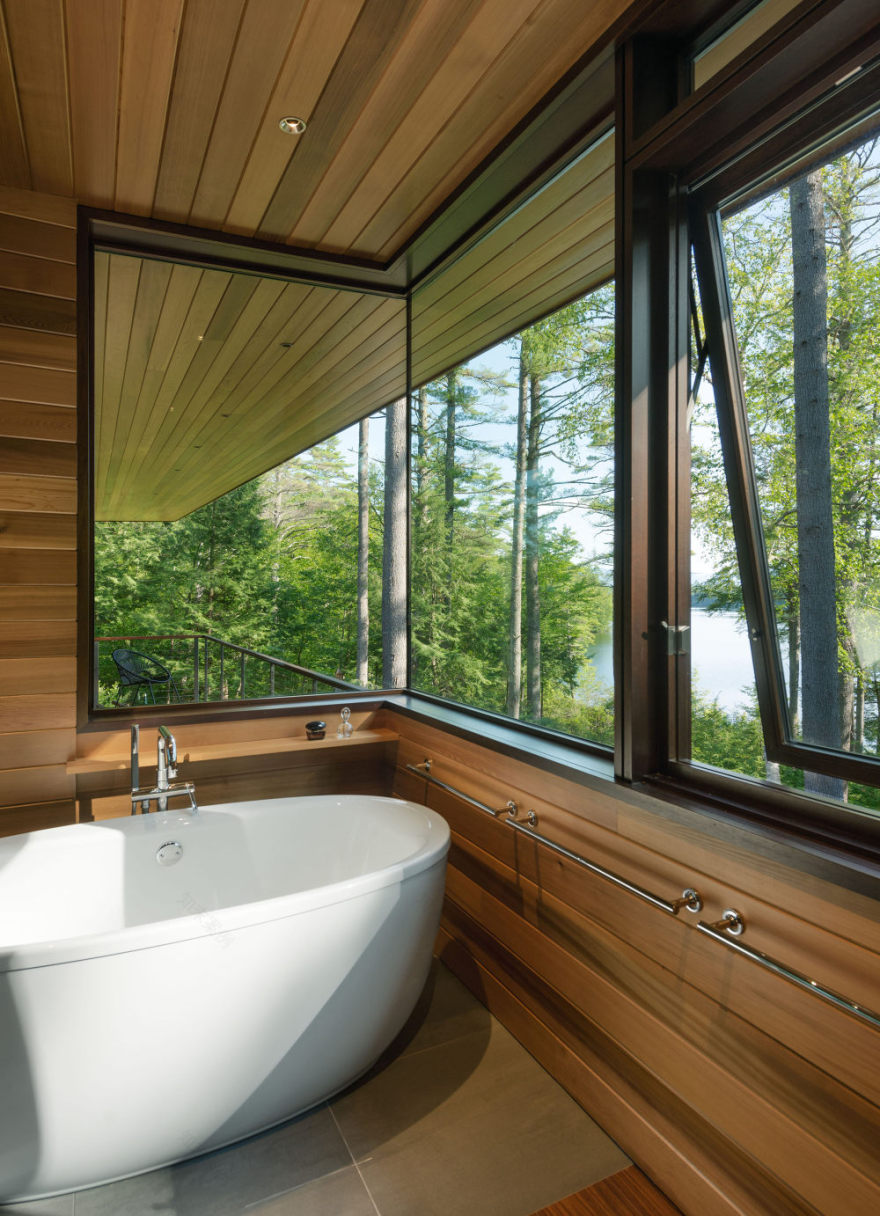 美国俯瞰湖边住宅(2018)Murdough Design Architects-34