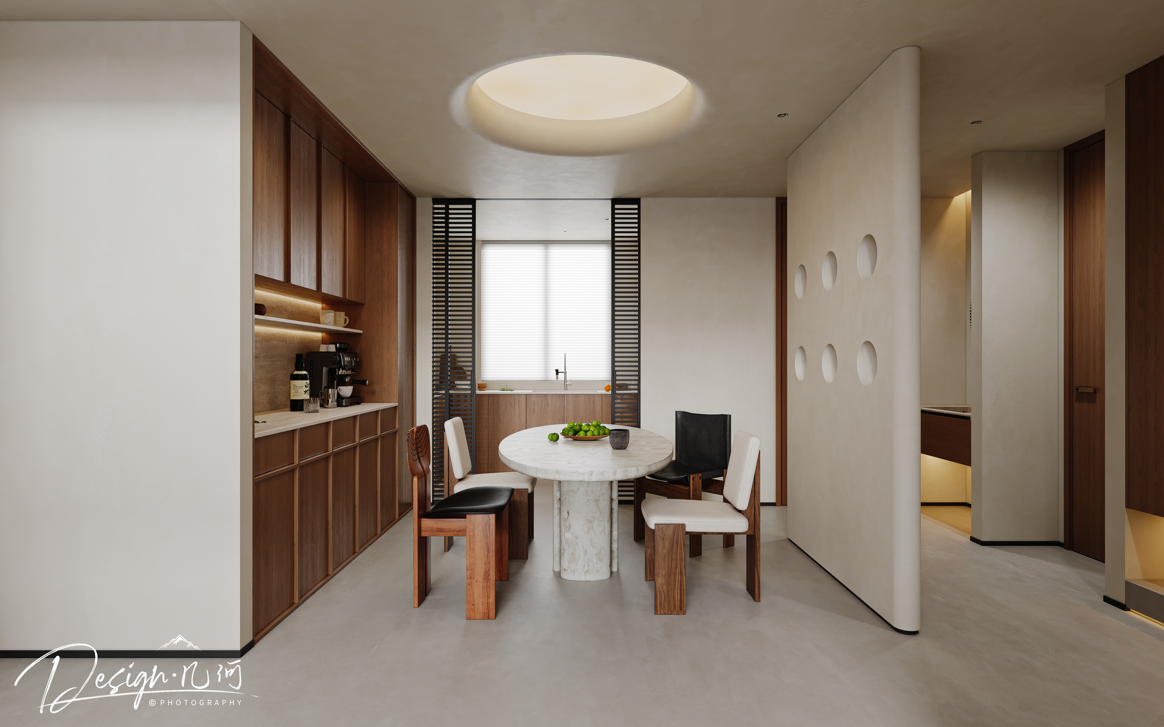 几何空间视觉表现 | 天玺湾中古风客餐厅（日景篇）-3