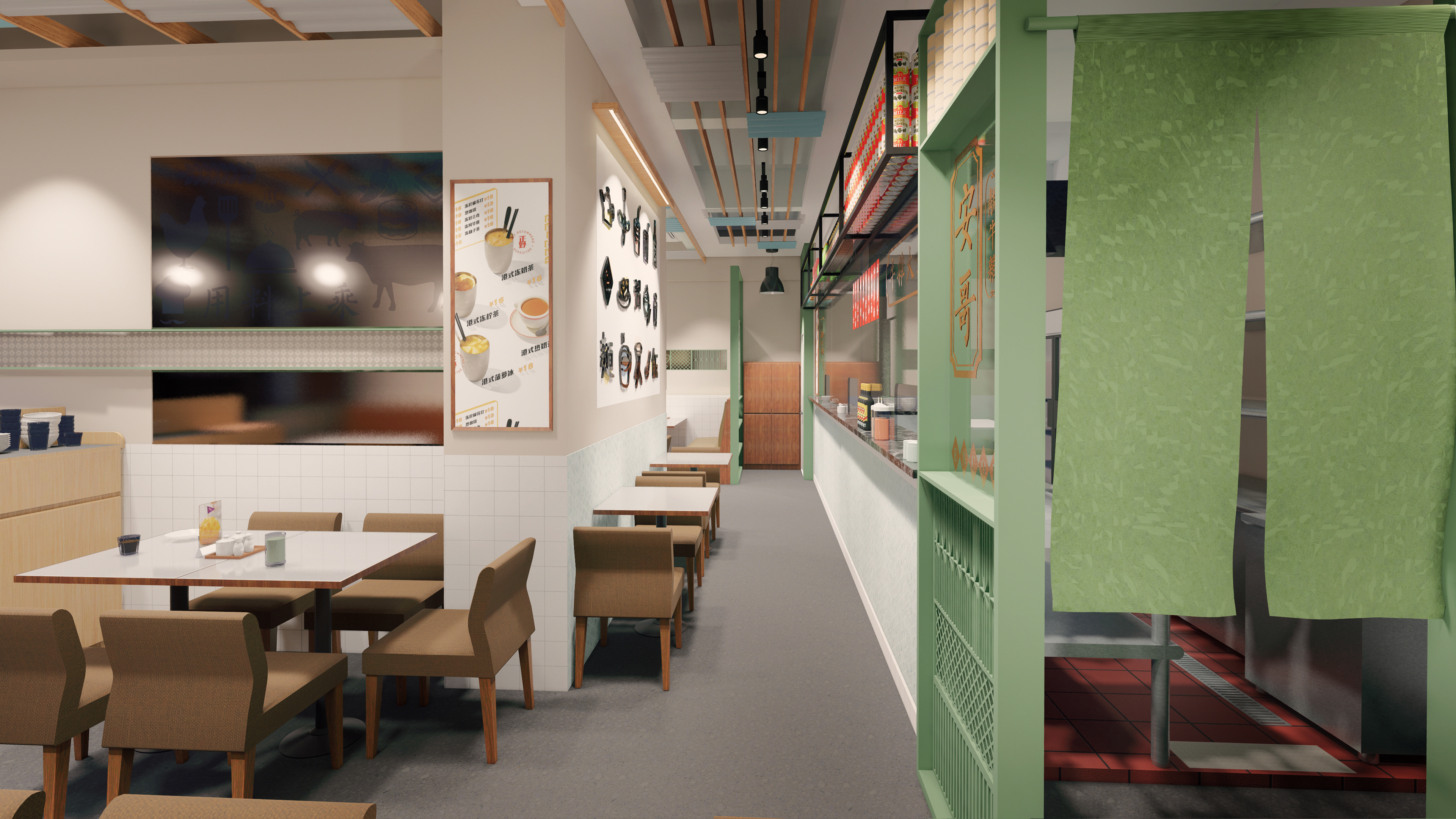 茶餐厅空间陈列设计丨中国深圳丨中山市偶遇藝術文化發展有限公司-26