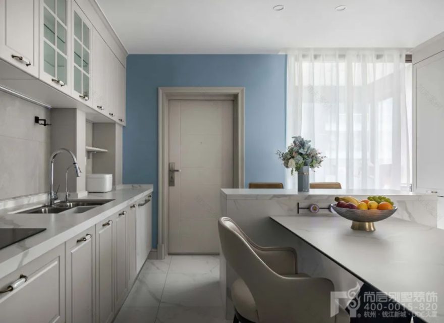 现代美式温馨舒适别墅设计丨中国杭州丨尚层别墅装饰-37