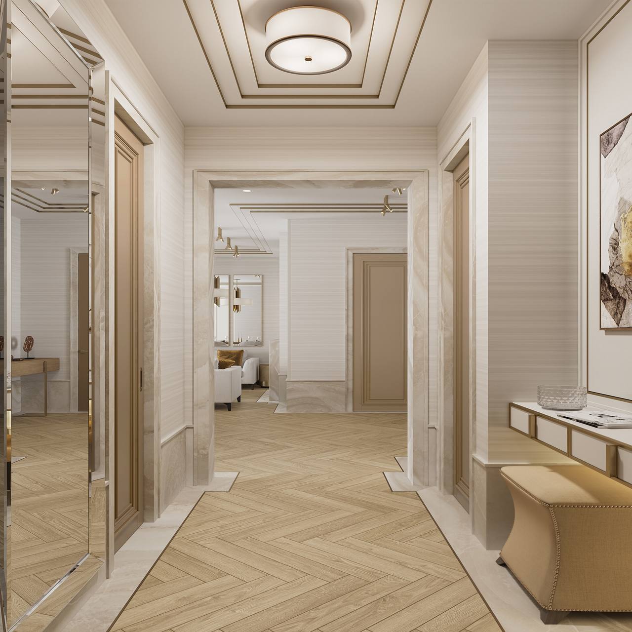 金色和白色搭配出高级感 | DE＆DE-16