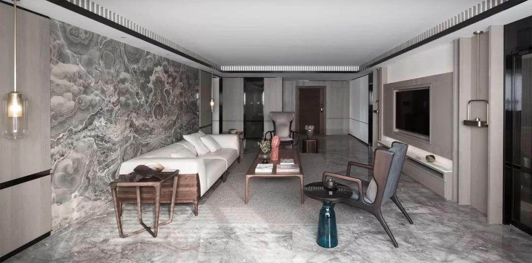 深圳天海豪景苑 C 户型东方轻奢美学住宅改造-8