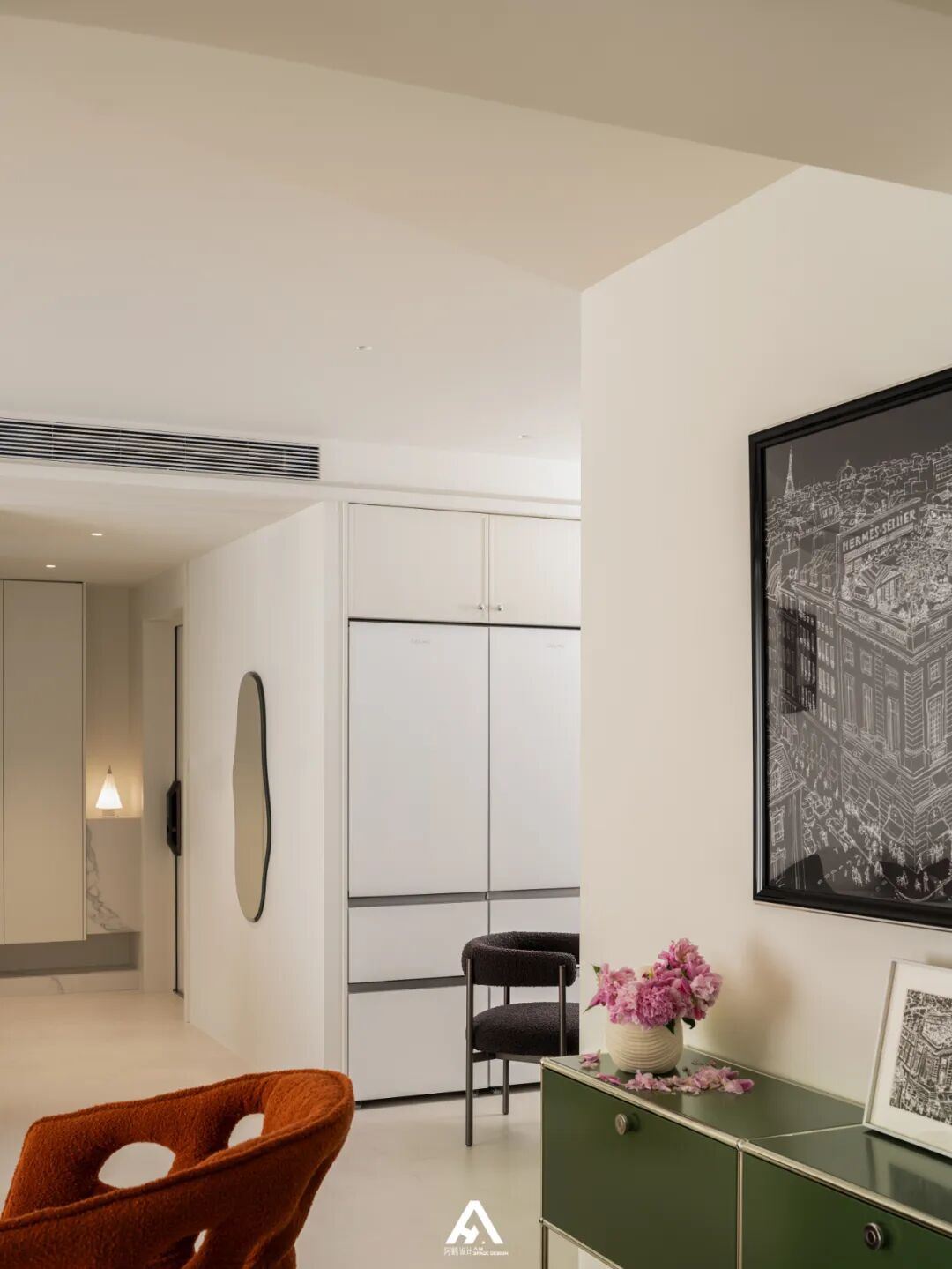 南昌阿鹤设计|自带清凉感的家，淡彩绿意~-21