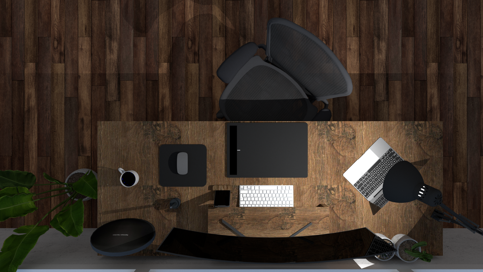 LOFT 公寓书桌布置丨Titik Hilang Design 的 Mira Rachma-7