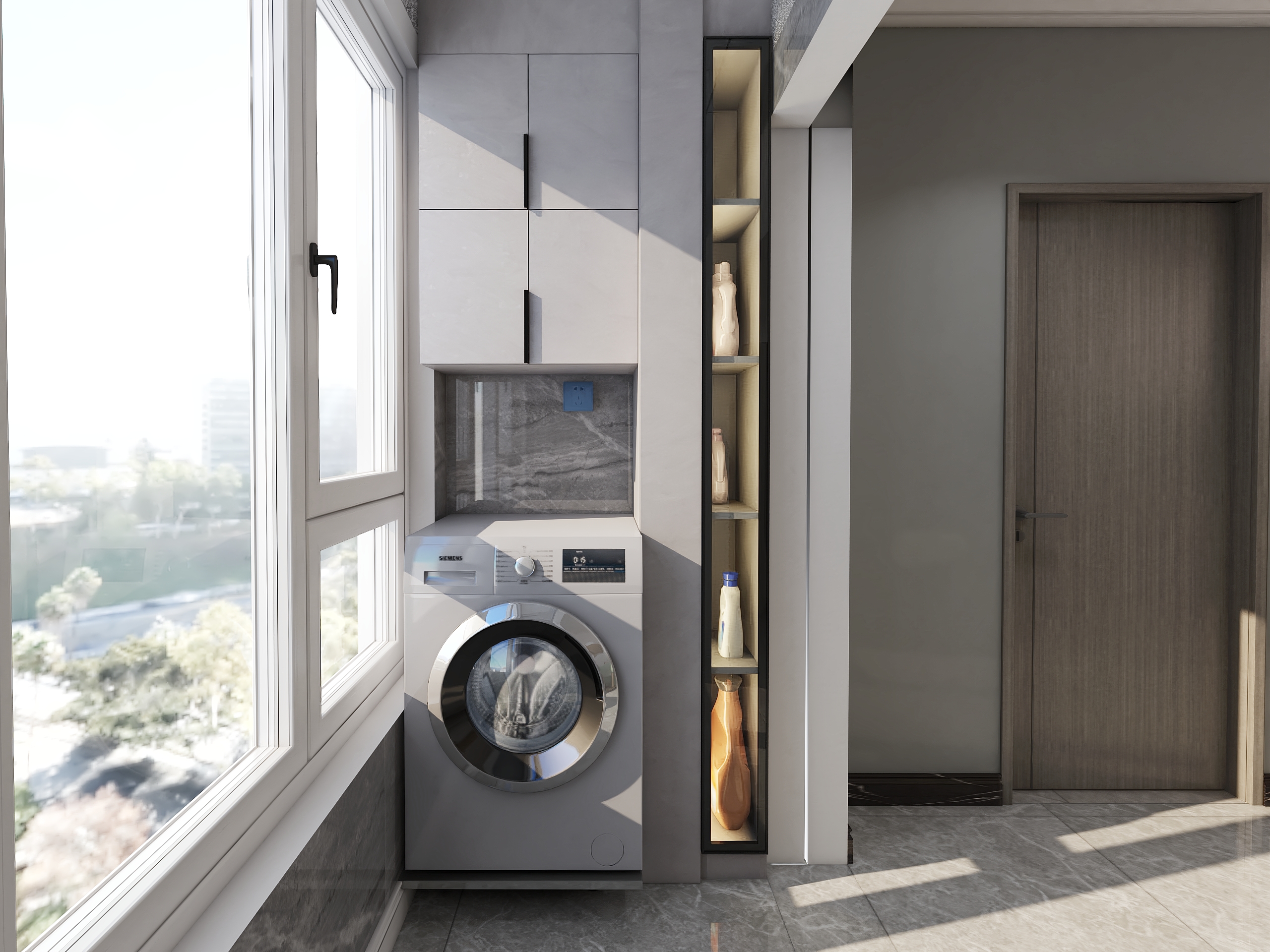 高级灰美学，同祥城-x 两室小卧室空间设计-12