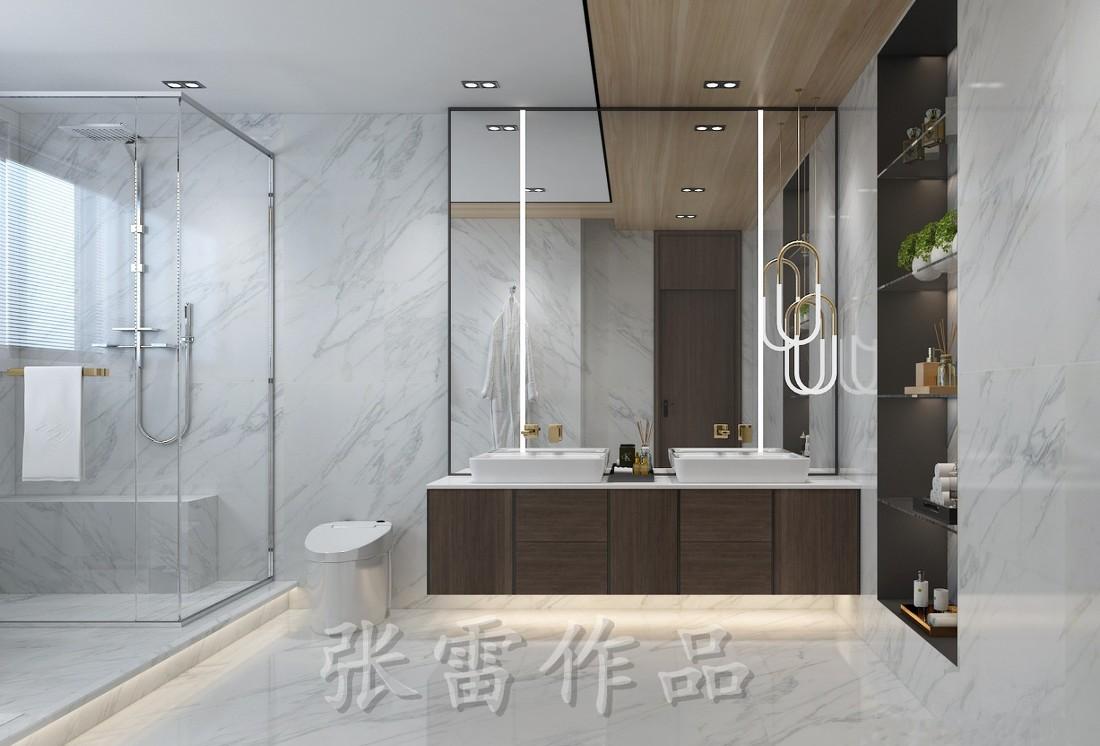 
万科班芙花园430平轻奢极简风格 -5