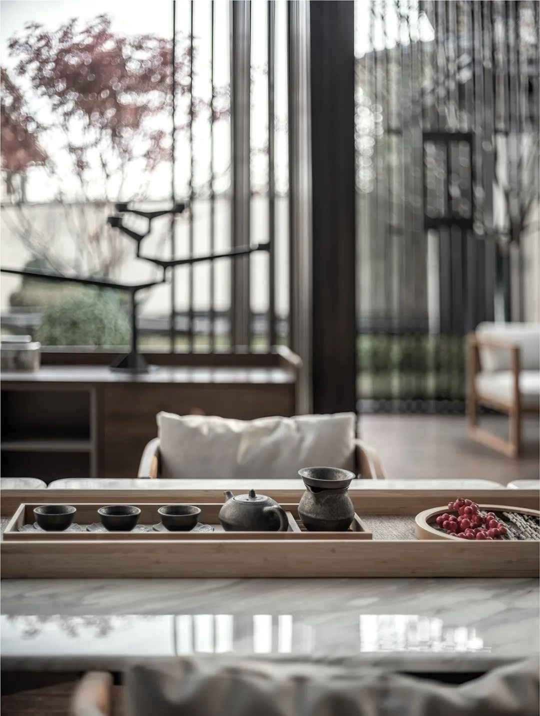 繁世中的宁静归所 | 北京亿城燕西华府 650㎡自然隐奢别墅设计-2