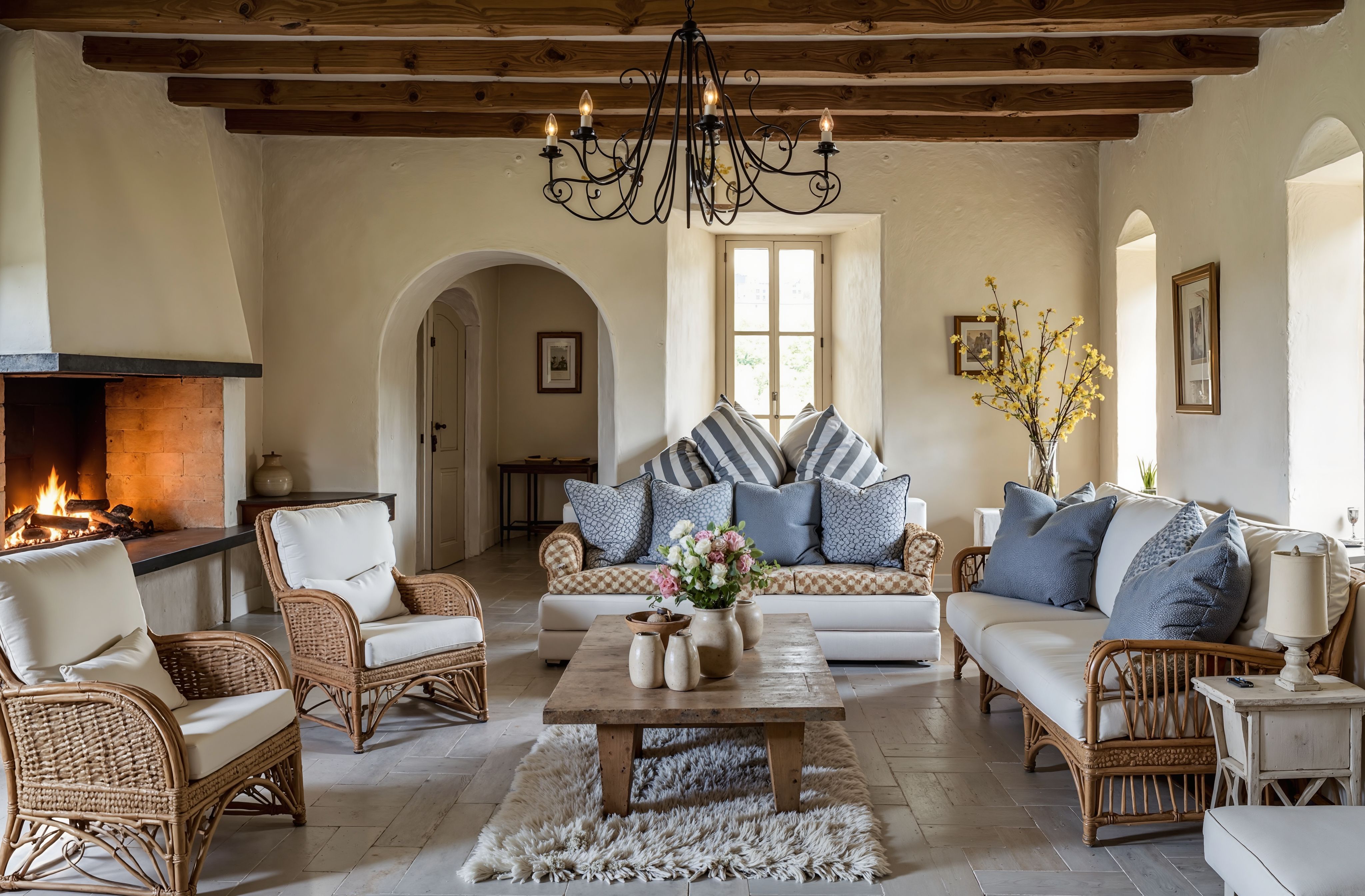 法式乡村客厅设计-23