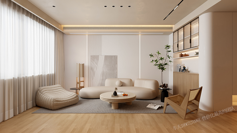 奶油风 单身公寓-5