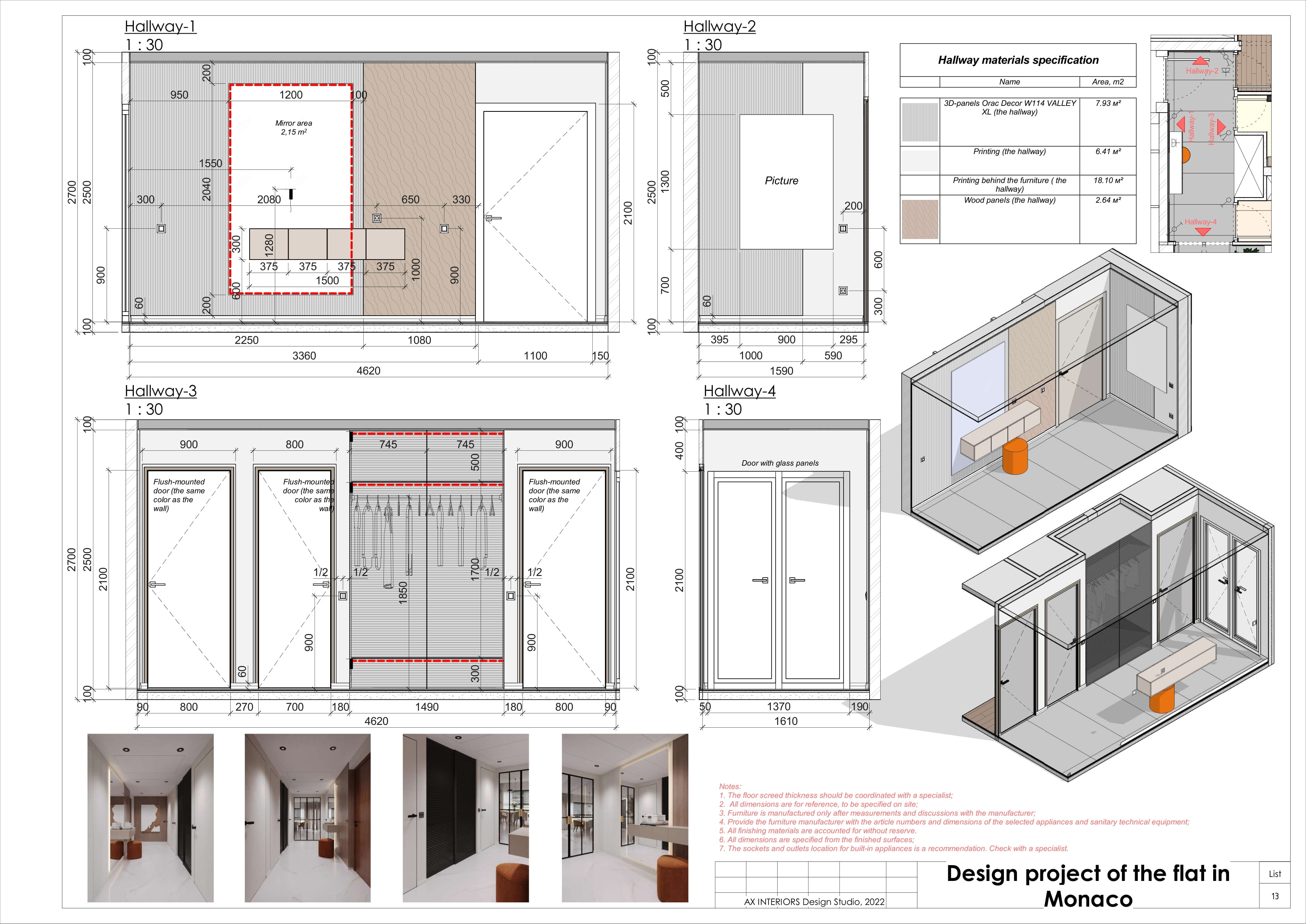 Drawings of Monaco apartment-13