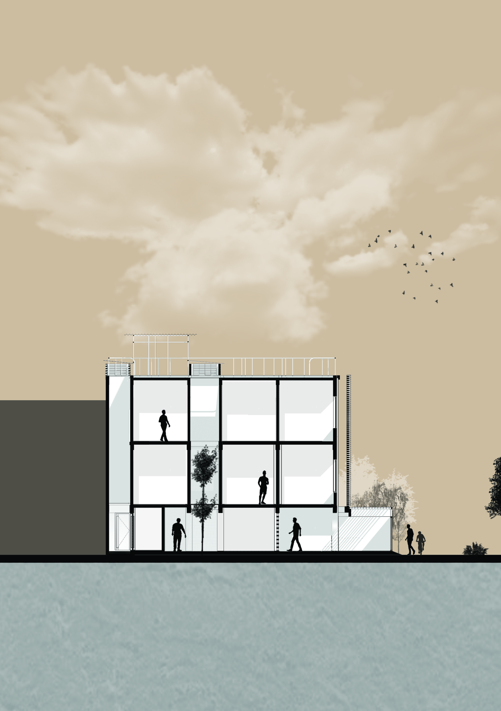 Permeable Junction Boarding House / Andyrahman Architect-33