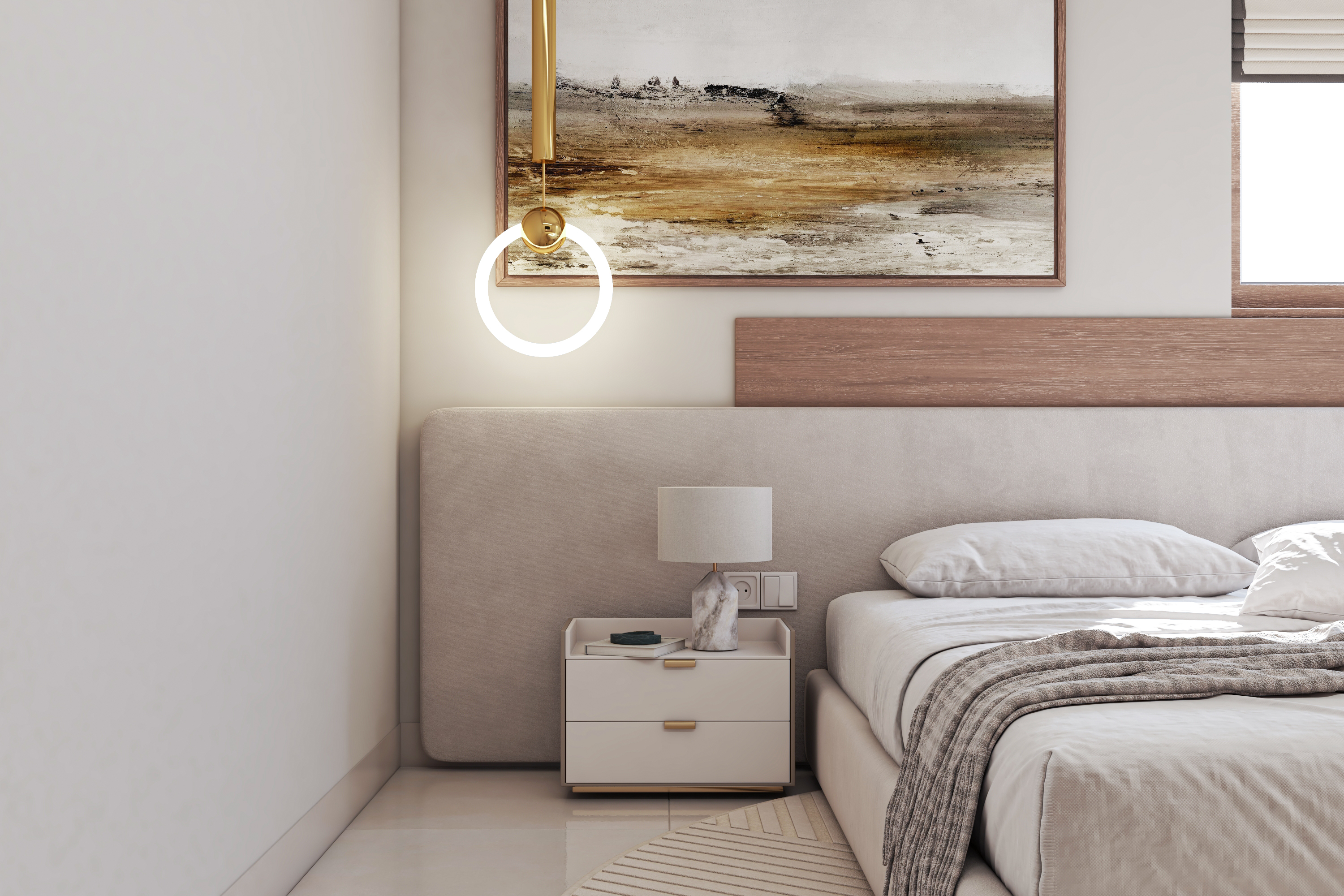 Minimalist Master bedroom with dressing-2