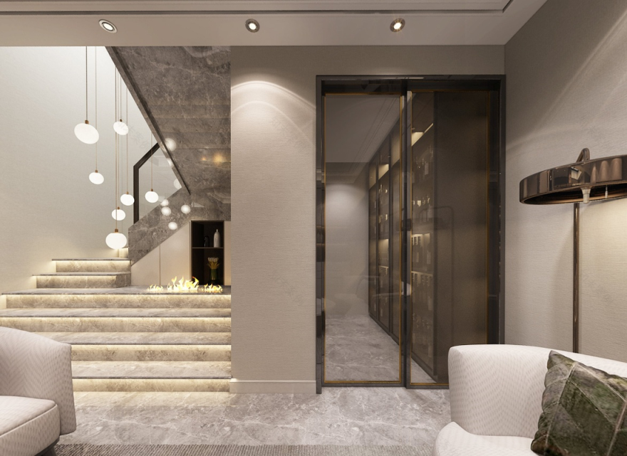 现代轻奢别墅设计,演绎都市优雅生活-8