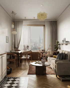 48㎡女生公寓设计丨Alimur design