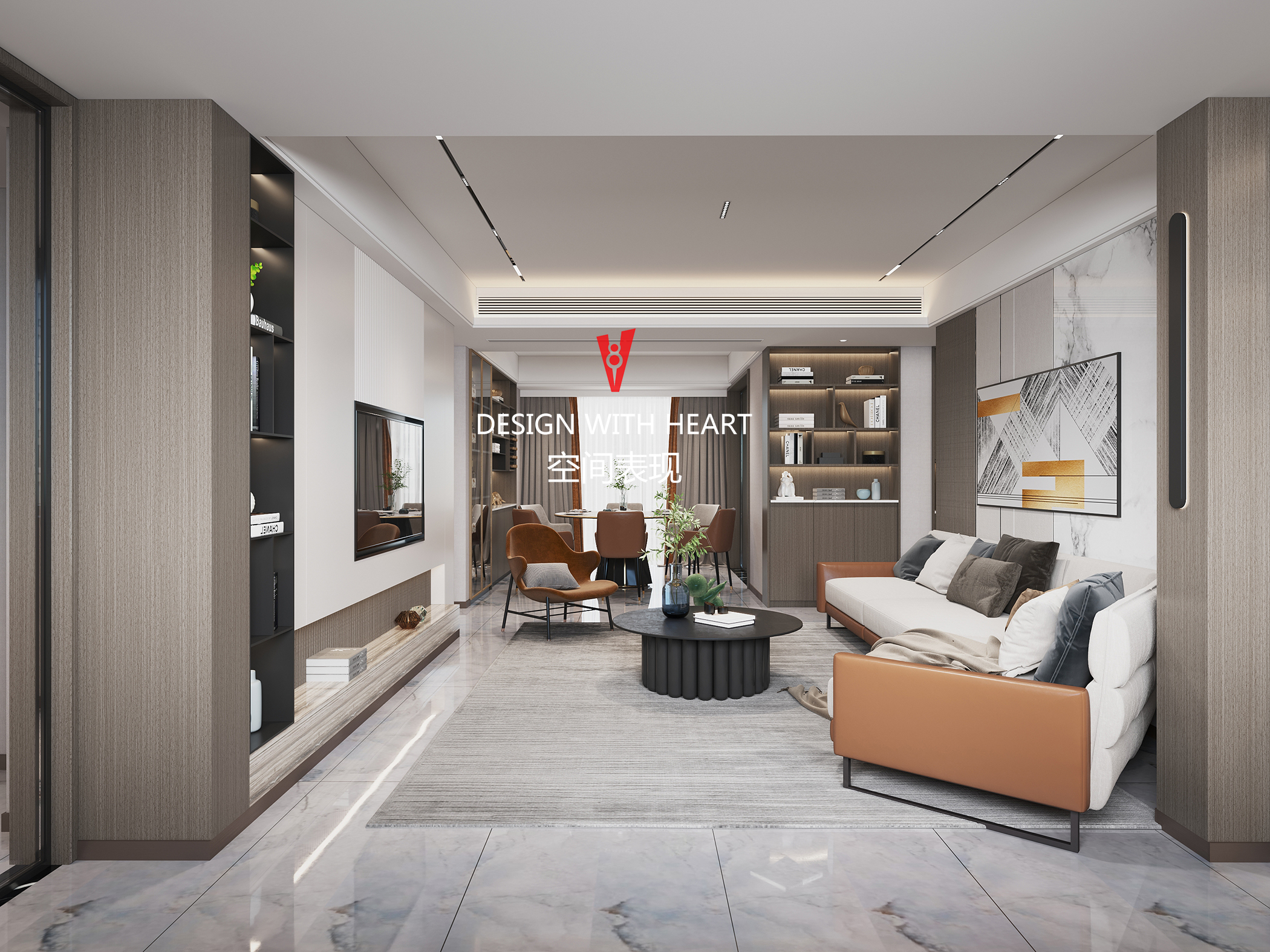 白色宁静冬日，轻奢现代家装的魅力-6